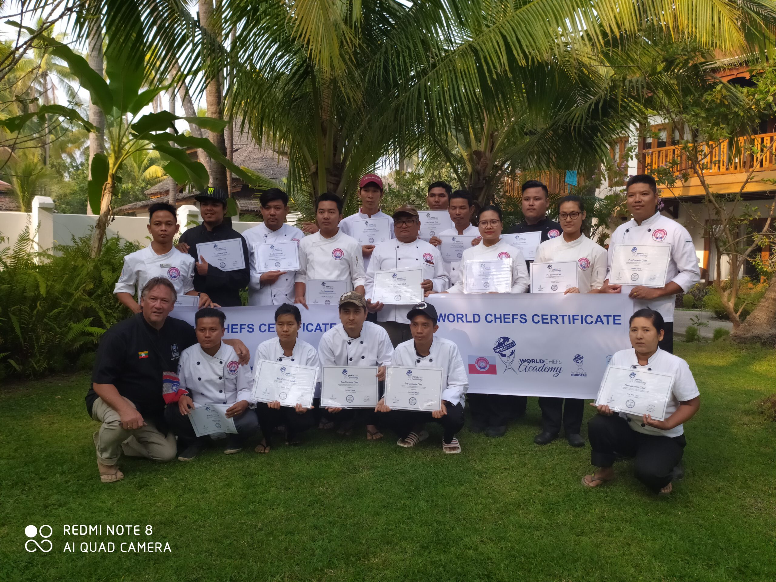 Despite Internet Blackouts 17 Pre-Commis Chef Certificates Awarded in Rakhine, Myanmar